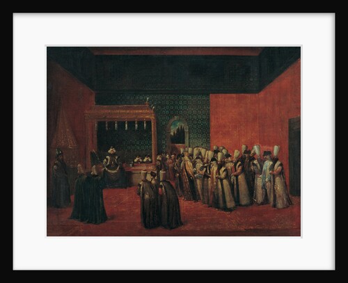 Sultan Ahmed III Receiving a European Ambassador, 1720s by Jean-Baptiste Vanmour