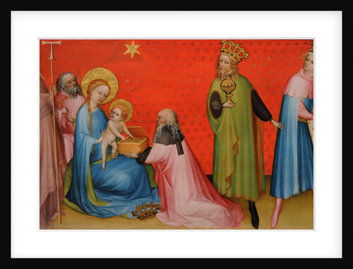 Adoration of the Magi with Saint Anthony Abbot, ca 1400 by Anonymous