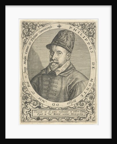 Portrait of the Composer Philippe de Monte, c. 1598 by Theodor de Bry