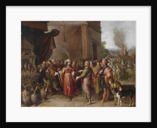 Croesus showing Solon his Treasures by Frans Francken the Younger