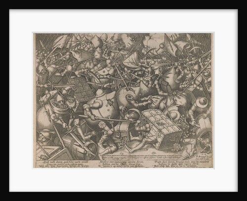 Fight of the Money-Bags and the Coffers, c. 1560 by Pieter Heyden van der