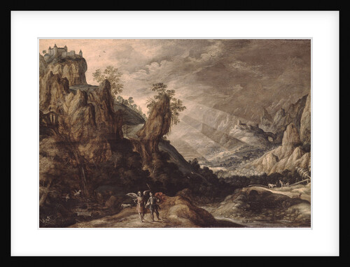 Landscape with Tobias and the Angel by Kerstiaen de Keuninck
