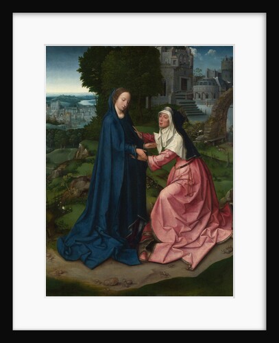 The Visitation of the Virgin to Saint Elizabeth. Panel from an Altarpiece, ca 1515 by Master of 1518