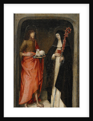 Saint John the Baptist and Saint Gertrude of Nivelles, 1480 by Master of St. Gudule