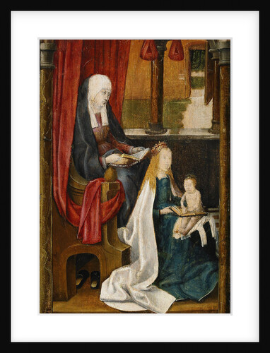 Madonna Teaching the Infant Christ Reading, 1480 by Master of St. Gudule