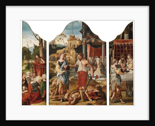 Triptych with scenes from the life of Saint John the Baptist, ca 1530 by Master of the Gent Adultress