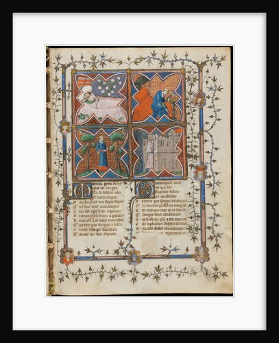 Miniature from a manuscript of the Roman de la Rose by Guillaume de Lorris and Jean de Meun, 1353 by Master of the Rose novels