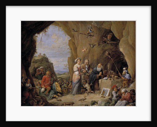 The Temptation of Saint Anthony, Mid of 17th cen by David Teniers the Younger