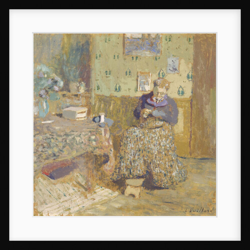 Madame Vuillard Sewing, 1920 by Édouard Vuillard