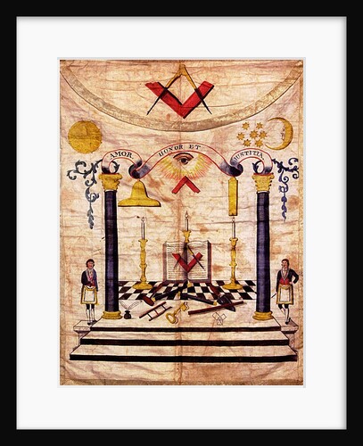 Master Mason Apron, 18th century by Anonymous