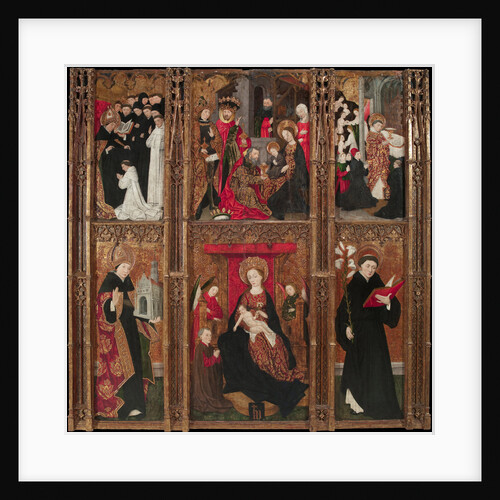 Altarpiece of the Virgin, Saint Augustine and Saint Nicholas of Tolentino, 1462 by Antoine de Lonhy