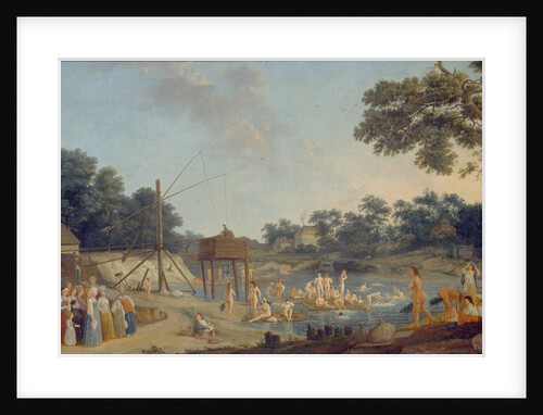 View of the Serebryanichesky Bath Houses in Moscow, 1796 by Gérard de la Barthe