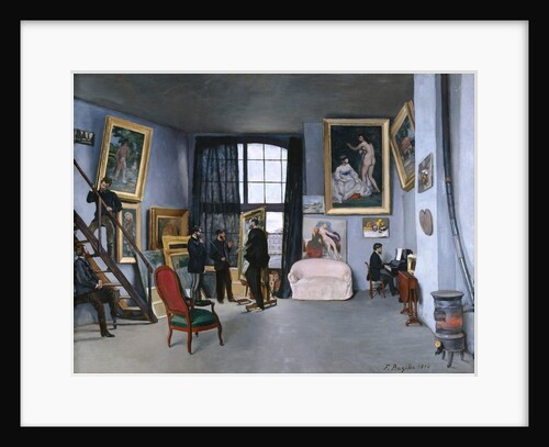 The studio of the artist at Rue de La Condamine, 1870 by Frédéric Bazille