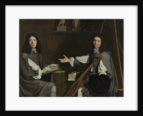 Double Portrait of both Artists, 1654 by Philippe de Champaigne