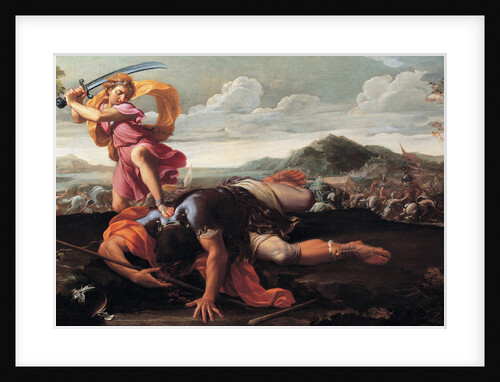 David and Goliath, 1650-1660 by Guillaume Courtois