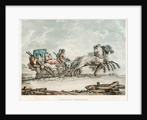 Kibitka, 1810s by Michel François Damam-Demartrait