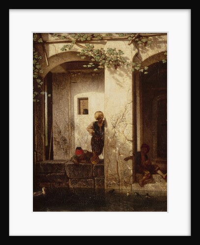 Turkish Children at a Fountain, 1846 by Alexandre Gabriel Decamps