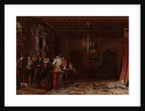 The assassination of the Duke of Guise at the château of Blois in 1588, 1834 by Paul Hippolyte Delaroche