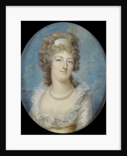 Portrait of Queen Marie Antoinette with a Pearl Necklace, 1792 by François Dumont