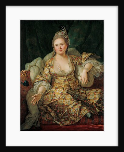 Portrait of Annette Duvivier, Comtesse de Vergennes, in Oriental Costume by Antoine de Favray