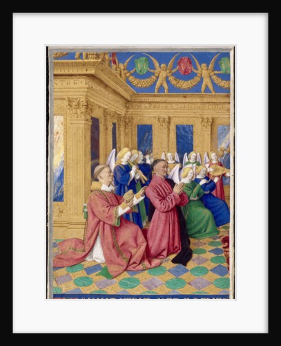 Étienne Chevalier with Saint Stephen, ca 1455 by Jean Fouquet