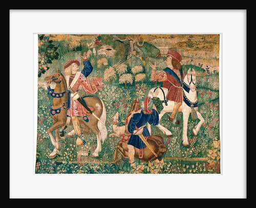 Falconry Scene, c. 1500 by French master