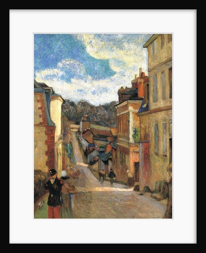 Rue Jouvenet in Rouen, 1884 by Paul Eugéne Henri Gauguin