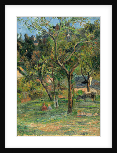 An Orchard under the Church of Bihorel, 1884 by Paul Eugéne Henri Gauguin