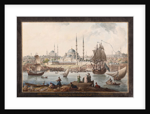 The Yeni Cami and the Port of Istanbul, Second Half of the 18th cen by Jean-Baptiste Hilair