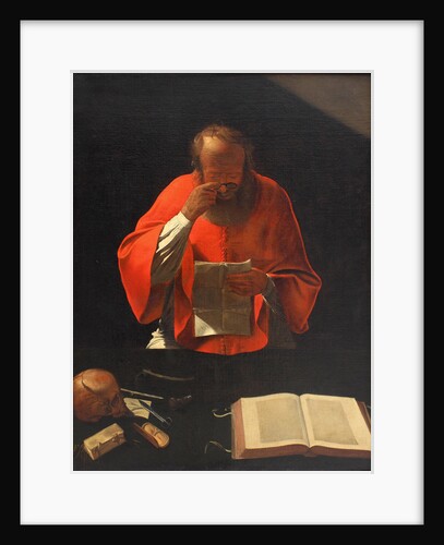 Saint Jerome reading (Copy), ca 1636 by Georges de La Tour