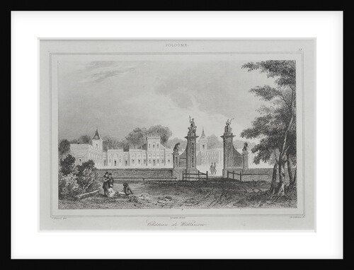 View of the Wilanów Palace, 1840 by Augustin François Lemaître