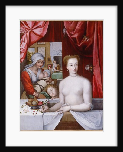 Gabrielle d?Estrées in the bath, c. 1598 by Master of the School of Fontainebleau
