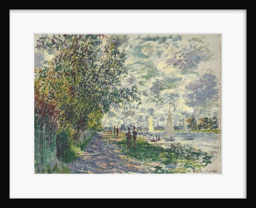 La berge du Petit-Gennevilliers, 1875 by Claude Monet