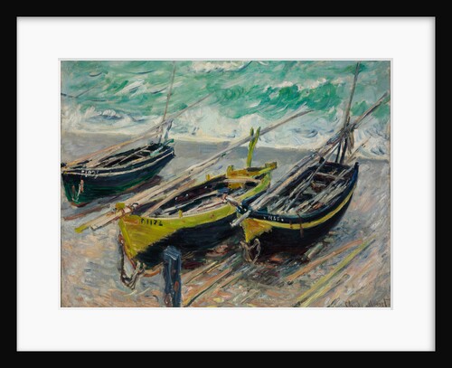 Three Fishing Boats, 1886 by Claude Monet