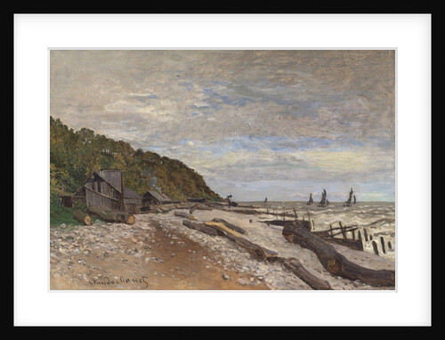 Le Chantier de petits navires, près de Honfleur, 1864 by Claude Monet