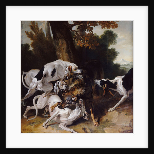 The Wolf Hunt, 1725 by Jean-Baptiste Oudry