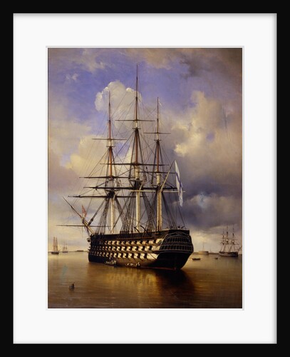 Russian battleship Imperator Aleksandr I (Emperor Alexander I), 1840 by Ferdinand Victor Perrot