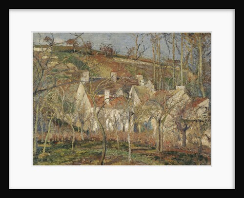 Red roofs, corner of a village, winter, 1877 by Camille Pissarro
