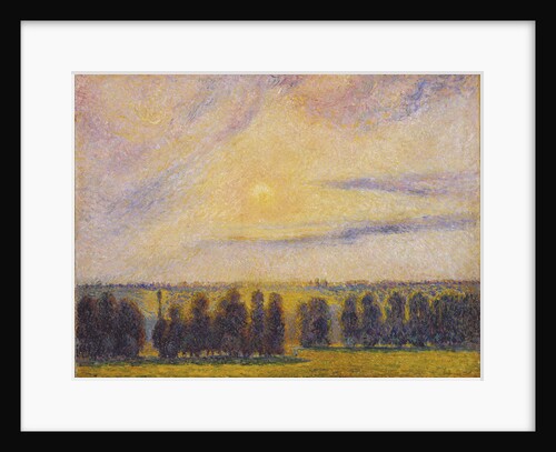 Sunset at Èragny, 1890 by Camille Pissarro