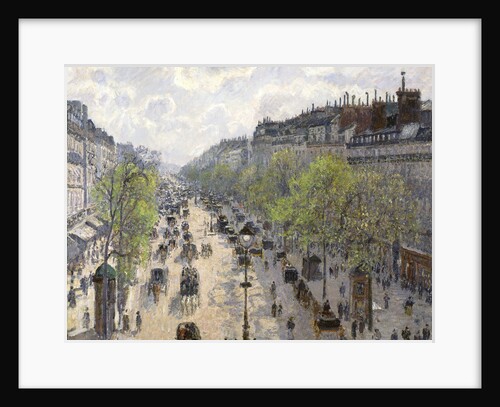 Boulevard Montmartre, Spring by Camille Pissarro