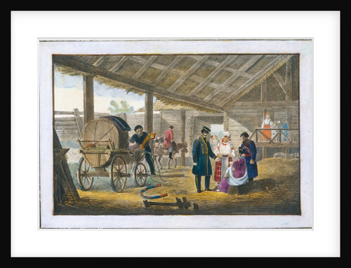 The inn on the roadside, 1820 by Alexander Pluchart