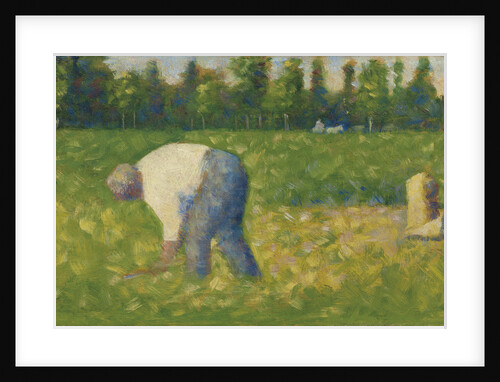 Paysan travaillant, 1883 by George Pierre Seurat