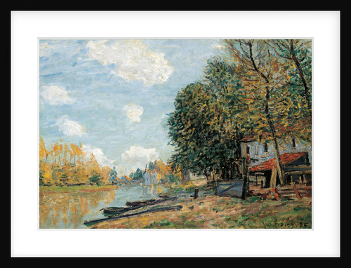 Moret. The Banks of the River Loing, 1885 by Alfred Sisley