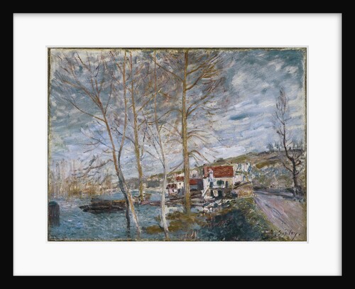 Flood at Moret (Inondation à Moret), 1879 by Alfred Sisley