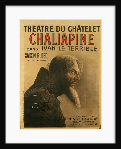 Poster for the Saison Russe at the Théâtre du Châtelet, 1909 by Eugene Verneau
