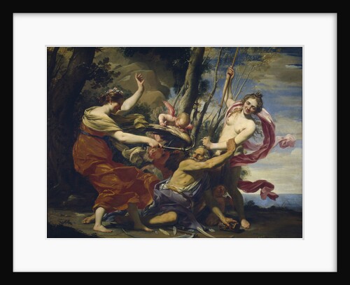 Father Time Overcome by Love, Hope and Beauty, 1627 by Simon Vouet