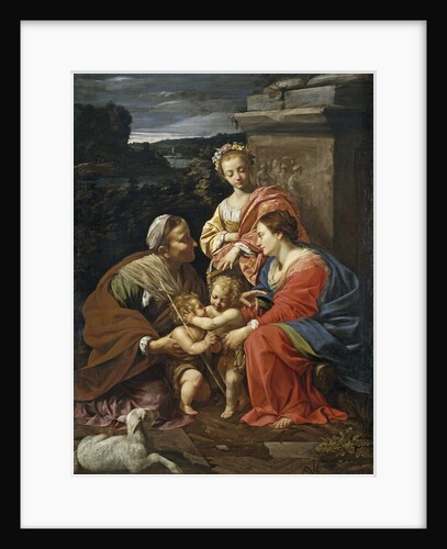 Virgin and child with John the Baptist as a Boy, Saint Elizabeth and Saint Catherine, 1625-1626 by Simon Vouet