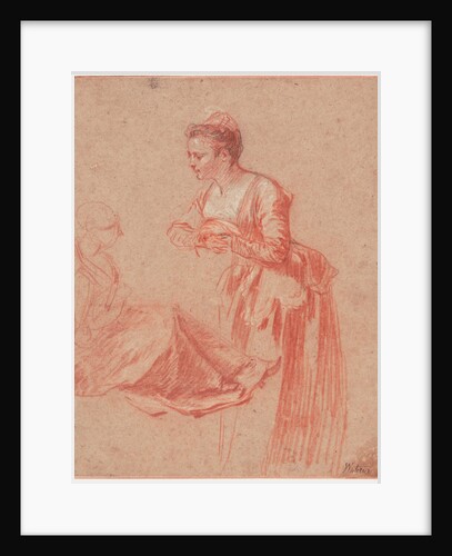 Two Figure Studies of a Young Woman, c. 1716 by Jean Antoine Watteau