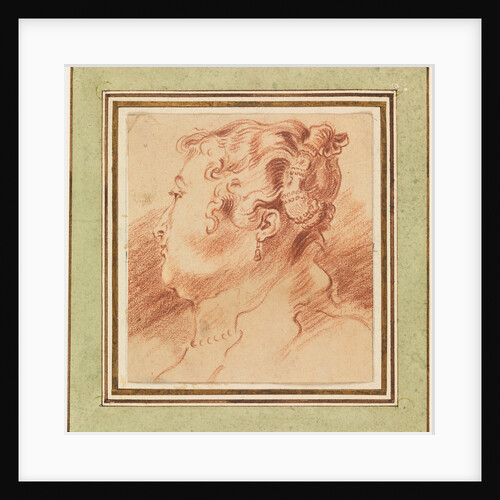 Study of Womans Head, c. 1725 by Jean Antoine Watteau