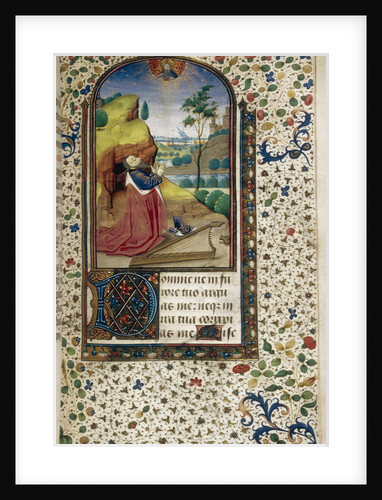 King David in prayer (Book of Hours), 1450-1499 by Anonymous